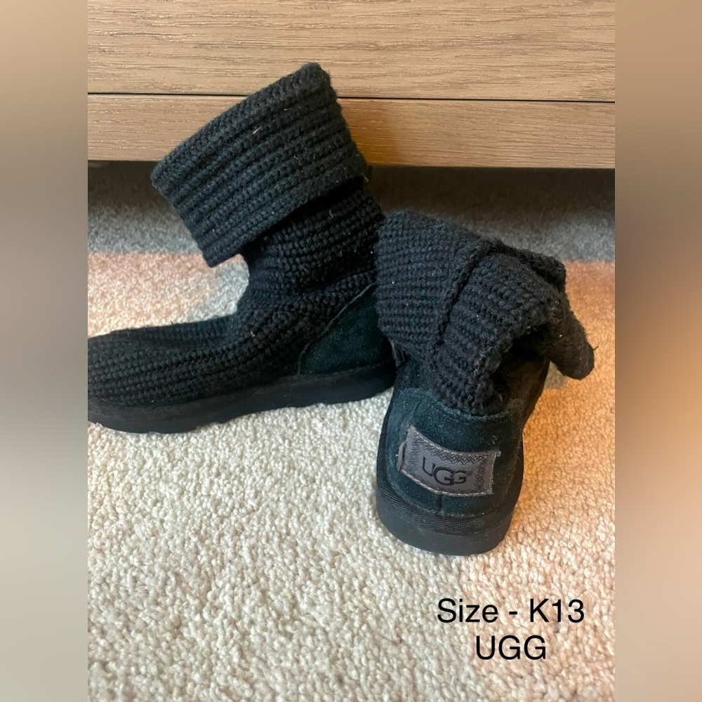 UGG knit boots. Size 13